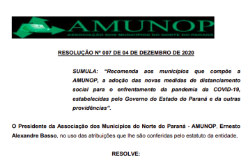 Resolução para o COVID-19